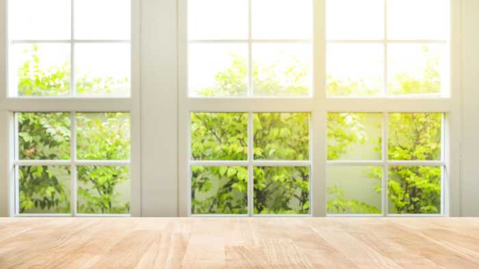 Natural light from a kitchen window