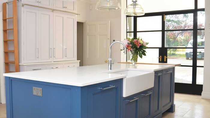 blue kitchen island blue kitchen island