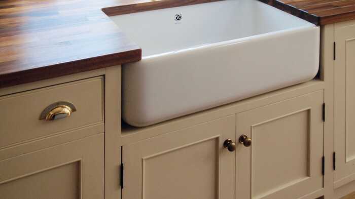Country kitchen with white cabinets Country kitchen with white cabinets