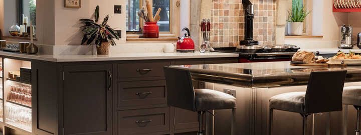modern dark grey kitchen